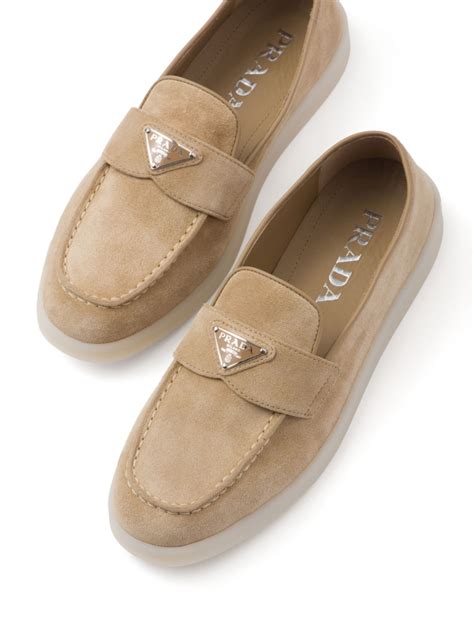 prada fur loafers|prada suede loafer.